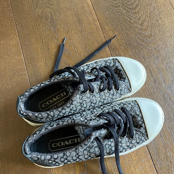 Coach Bobbi Lace Up Sneakers Size US W8 - Picture 3 of 6